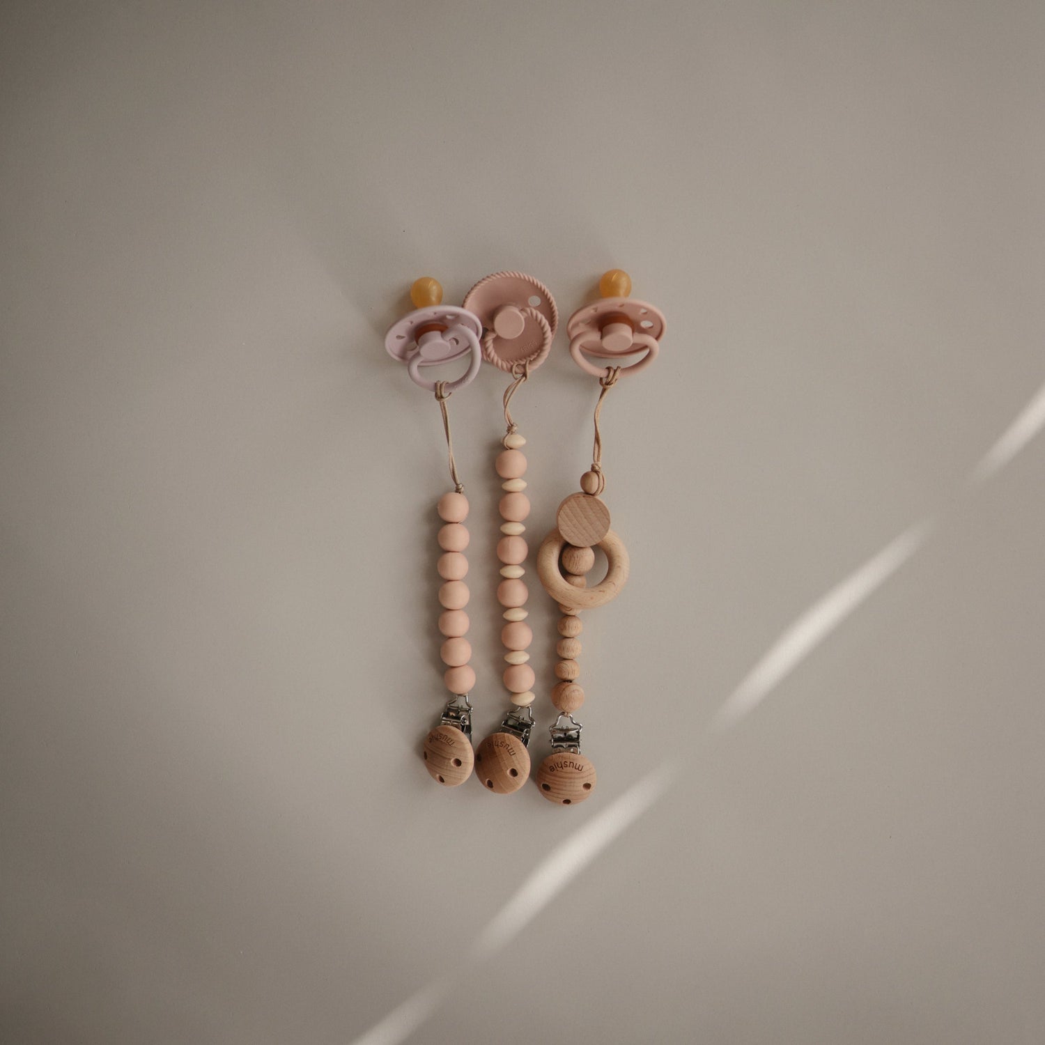 FRIGG Moon Natural Rubber Pacifier 2 - Pack - Tenth &amp; Pine - FRIGG PACIFIERS - 6 - 18 months - Sage/Portobello