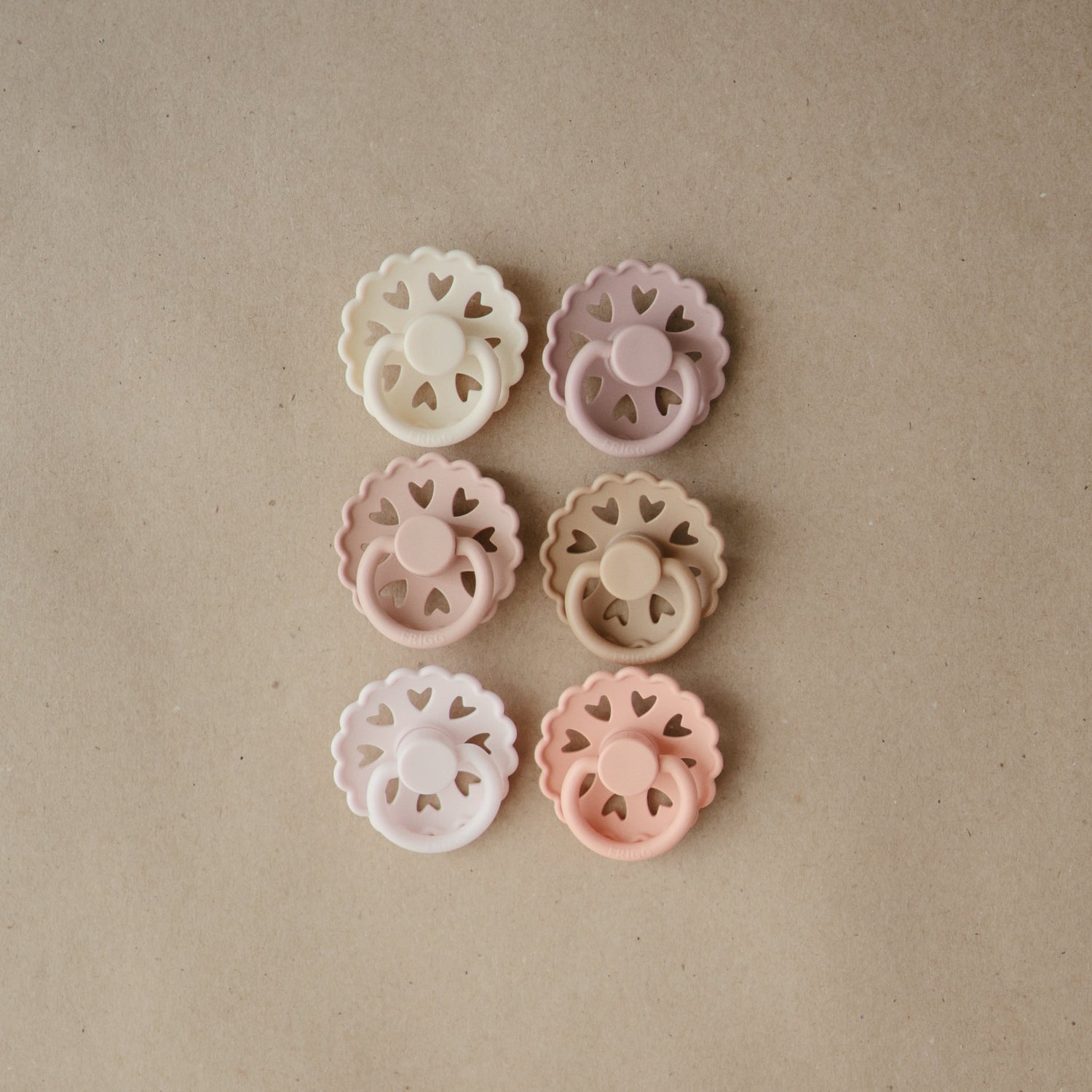 FRIGG Andersen Fairytale Silicone Pacifier 2 - Pack - Tenth &amp; Pine - FRIGG PACIFIERS - 6 - 18 months - Stone Blue/Willow Gray