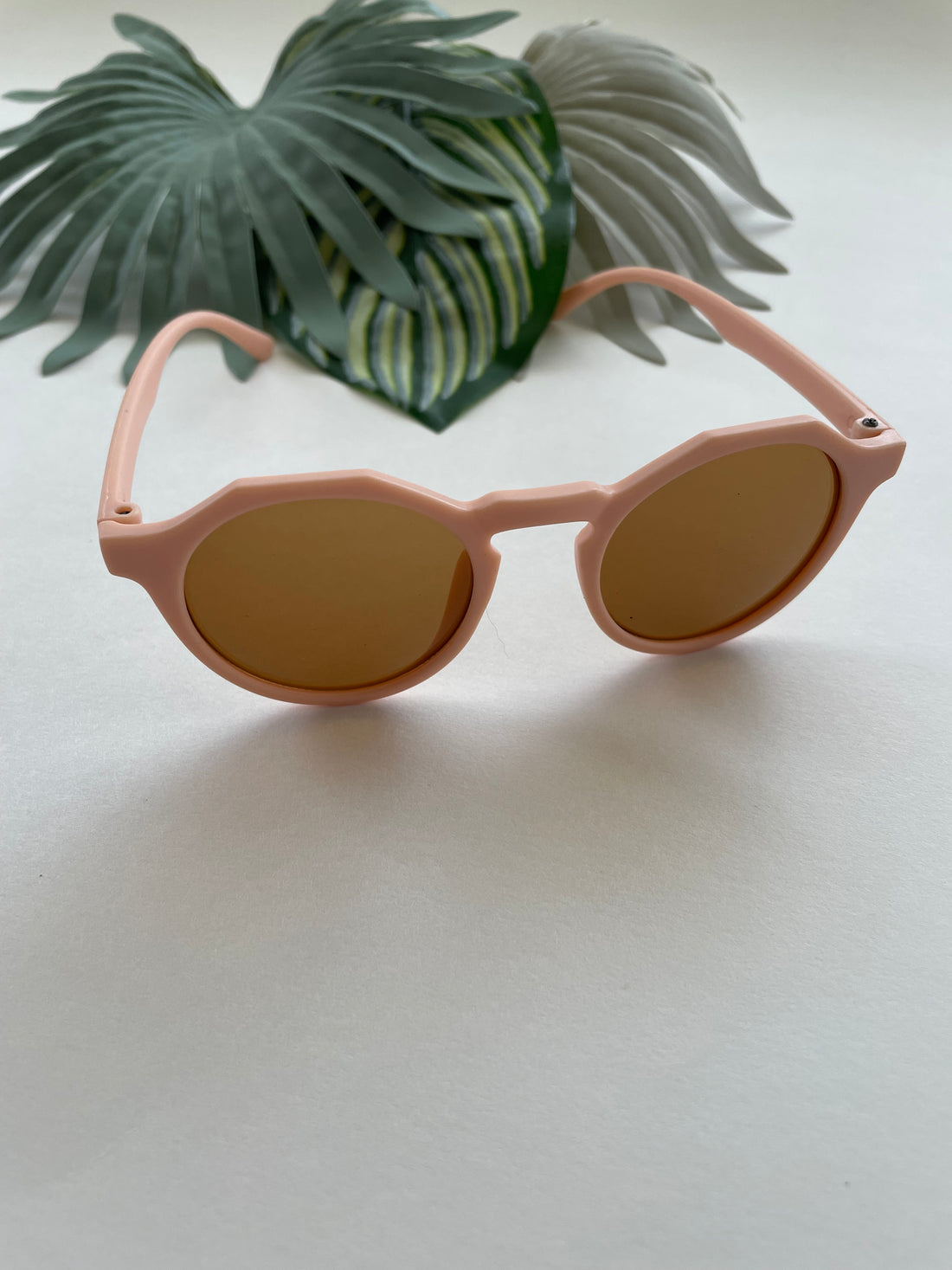 Hexagonal Sunglasses - Soft Pink