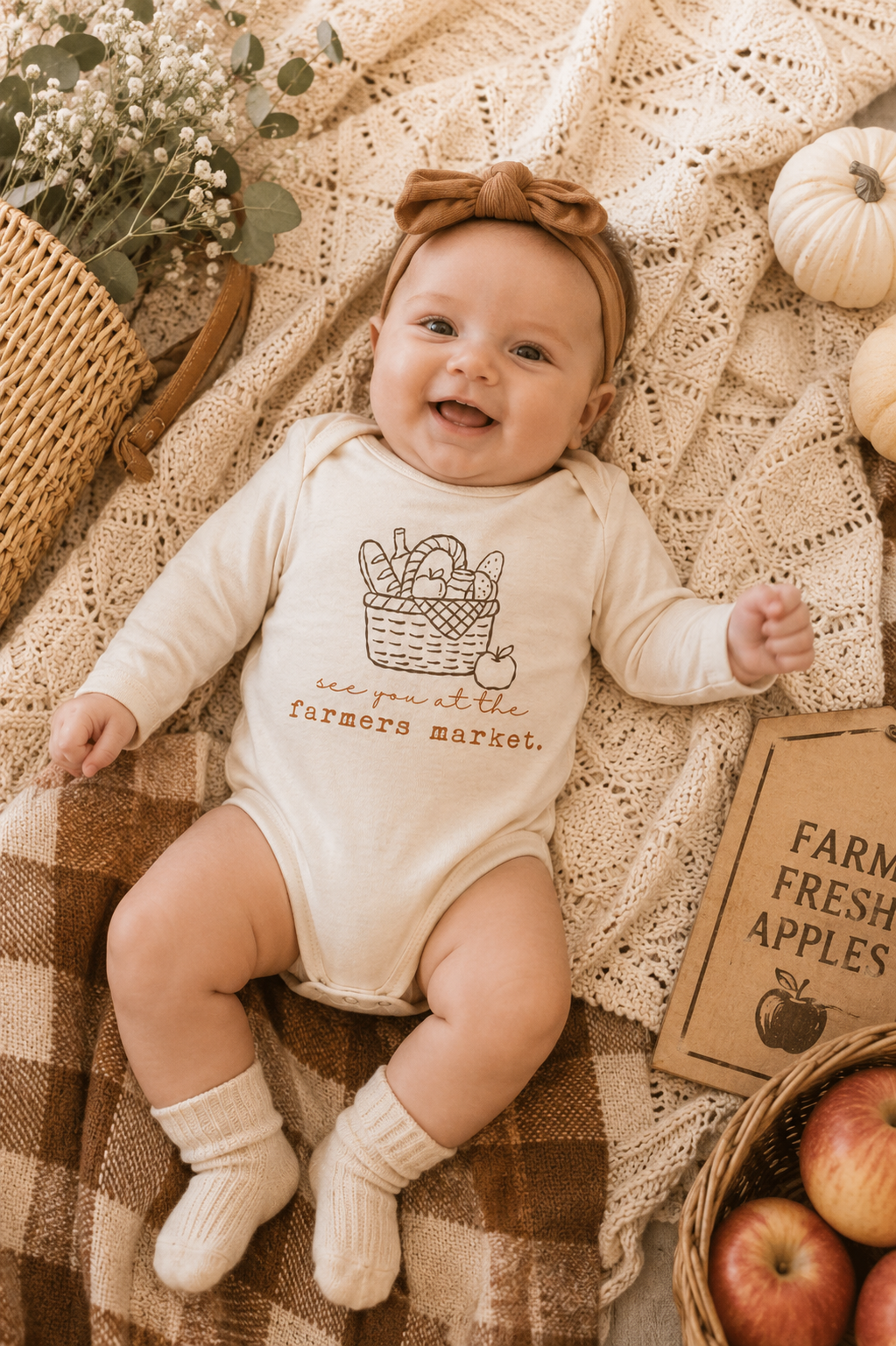 Farmers Market Organic Bodysuit Long Sleeve