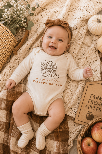 Farmers Market Organic Bodysuit Long Sleeve