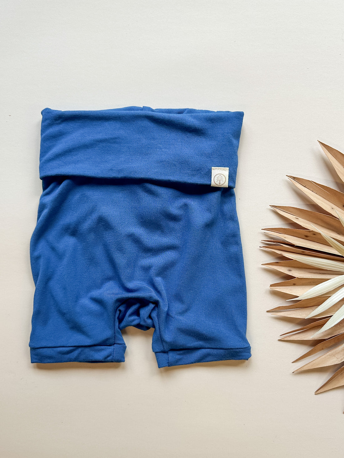 Fold Over Shorties | Cobalt | Luxury Bamboo