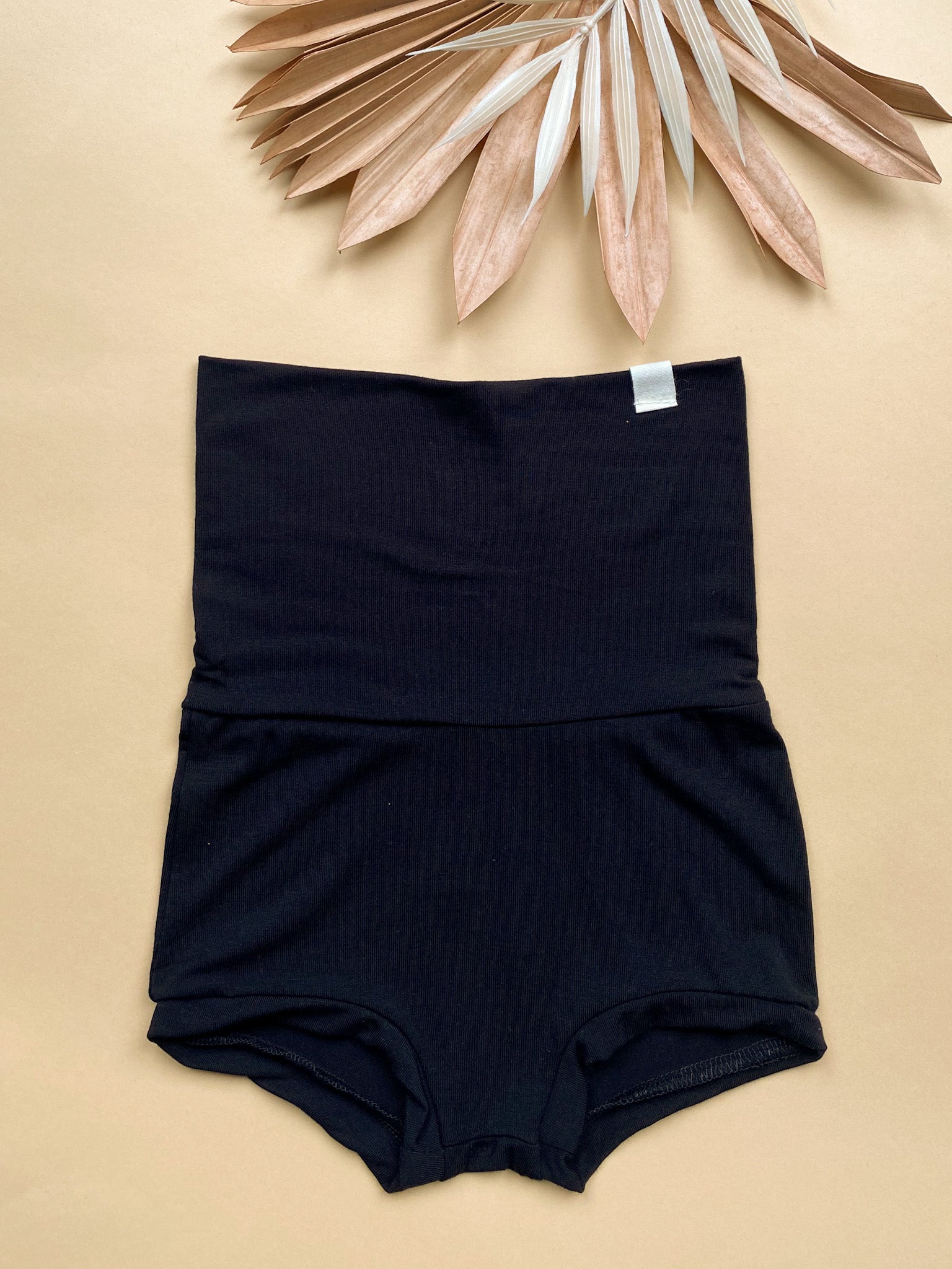 SIZE 5T | Fold Over Bloomers | Black | Bamboo