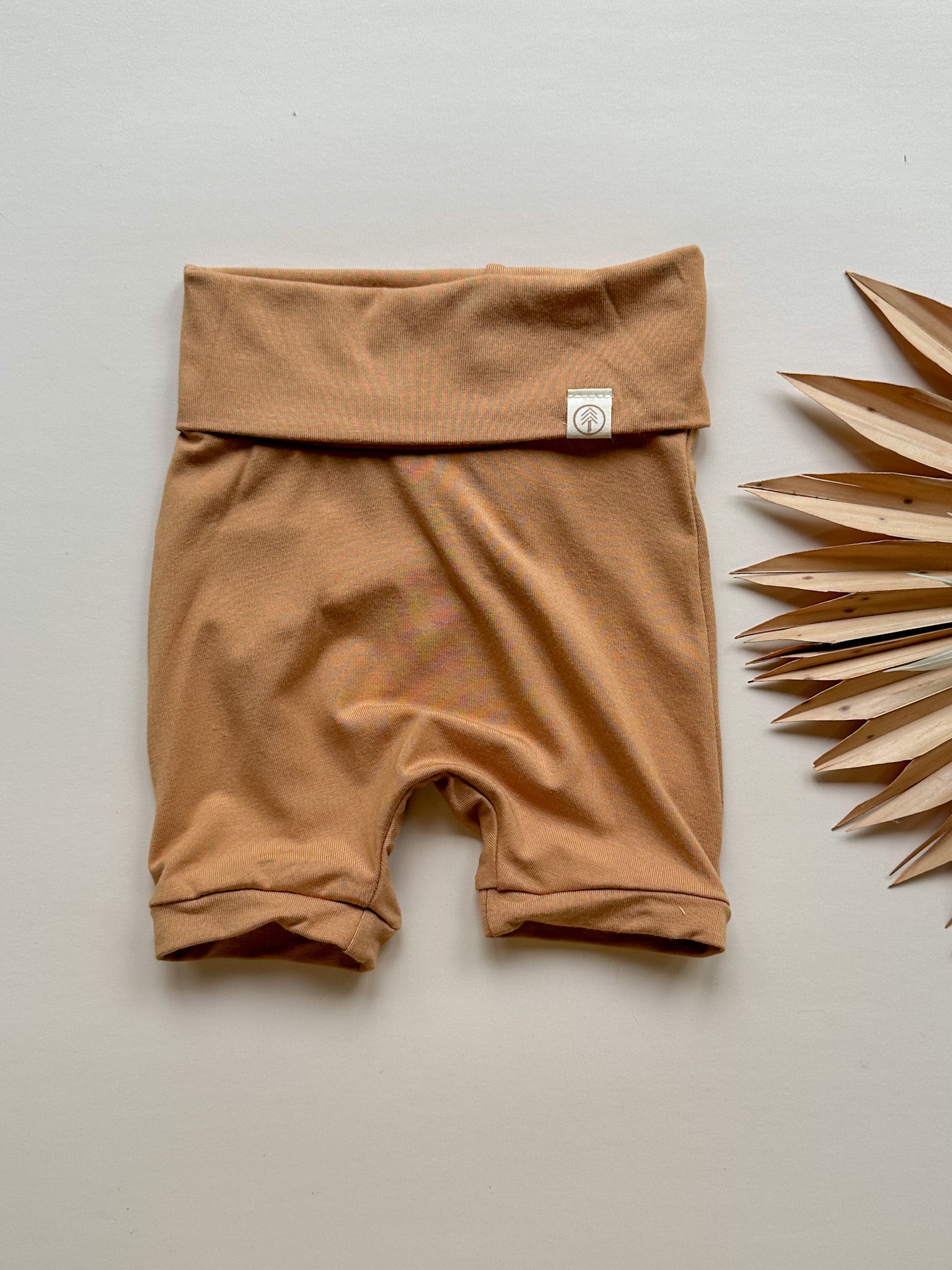 Fold Over Shorties | Clay | Luxury Bamboo