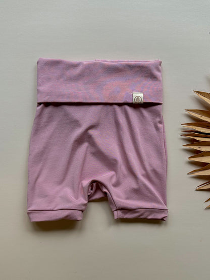 Fold Over Shorties | Dusty Pink | Luxury Bamboo