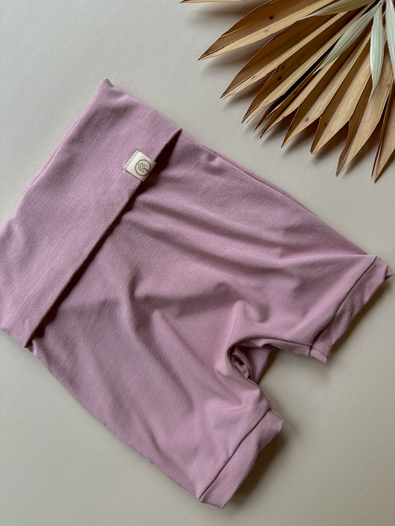 Fold Over Shorties | Dusty Pink | Luxury Bamboo