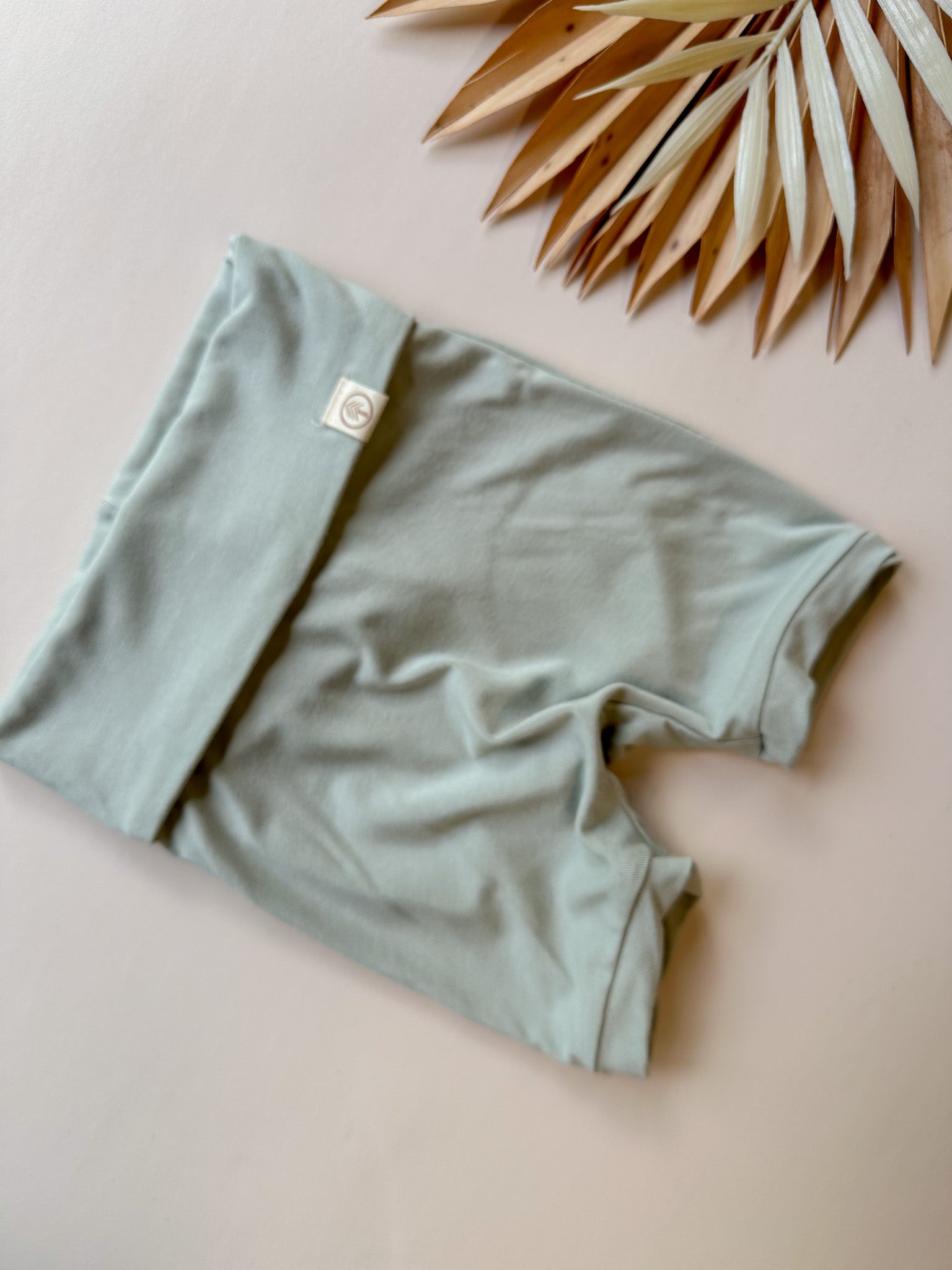 Fold Over Shorties | Sage | Luxury Bamboo