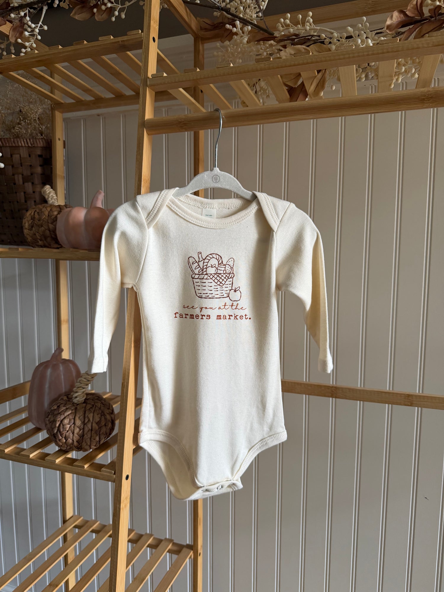 Farmers Market Organic Bodysuit Long Sleeve