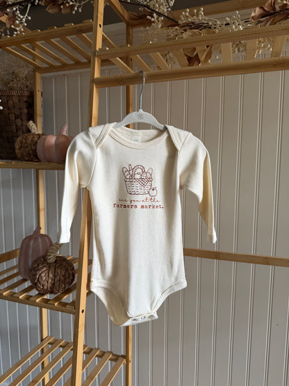 Farmers Market Organic Bodysuit Long Sleeve