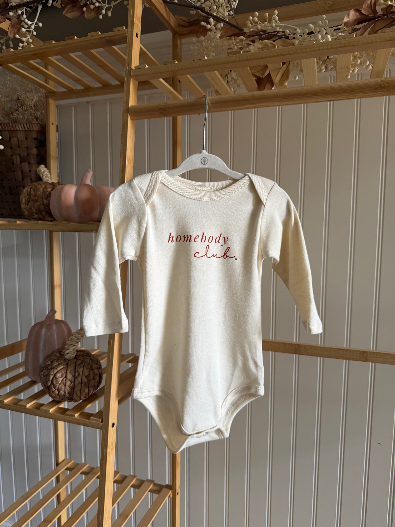 Homebody Club Organic Bodysuit Long Sleeve