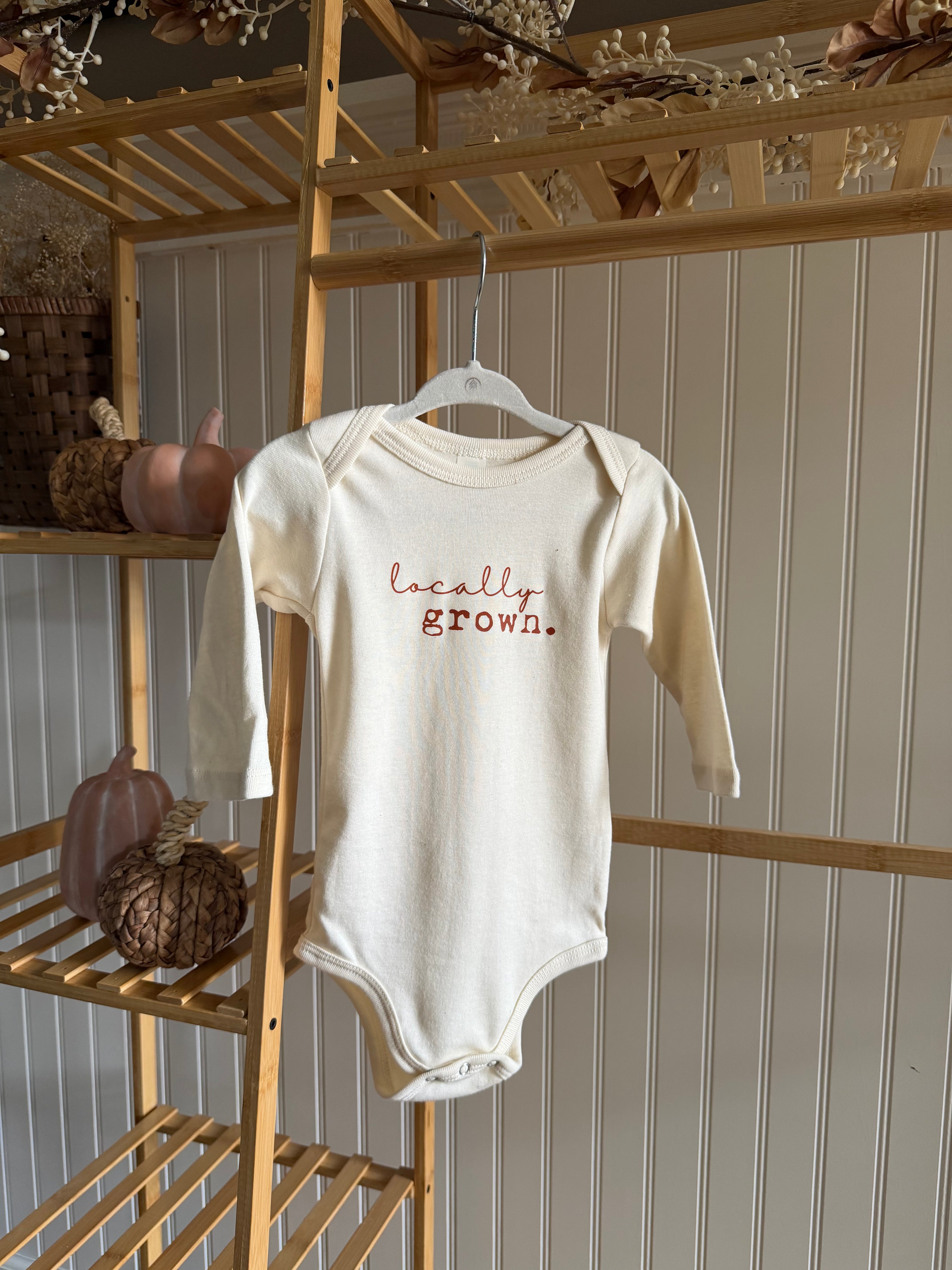 Locally Grown Organic Bodysuit Long Sleeve