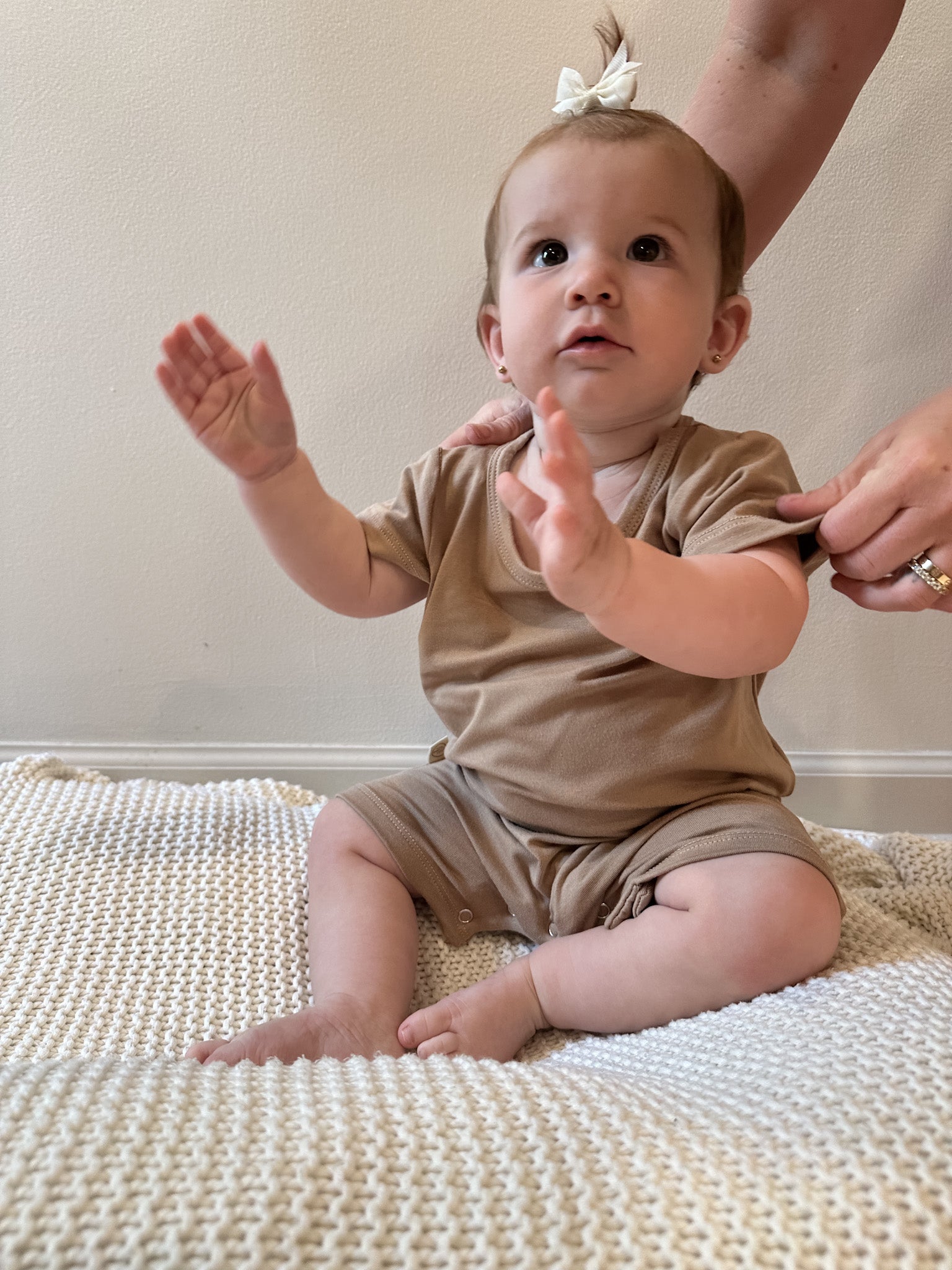 bamboo baby romper short sleeve