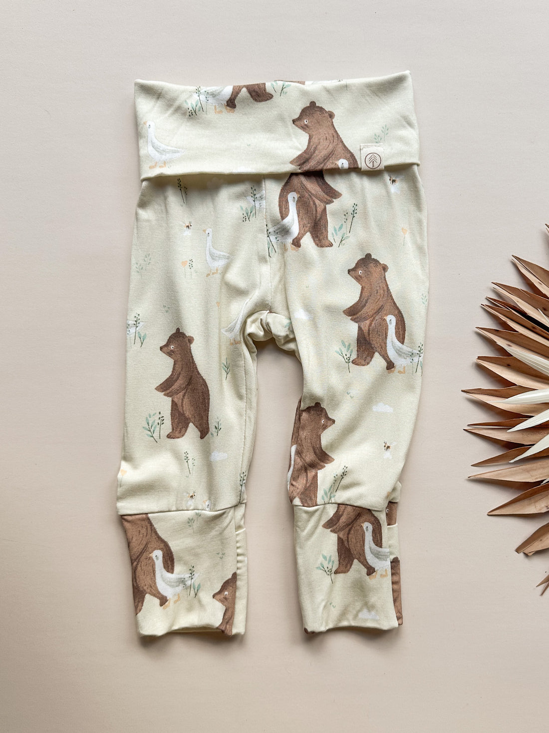 *Adjusted Fit* Fold Over Footie Leggings | Bear and Duck | Luxury Bamboo