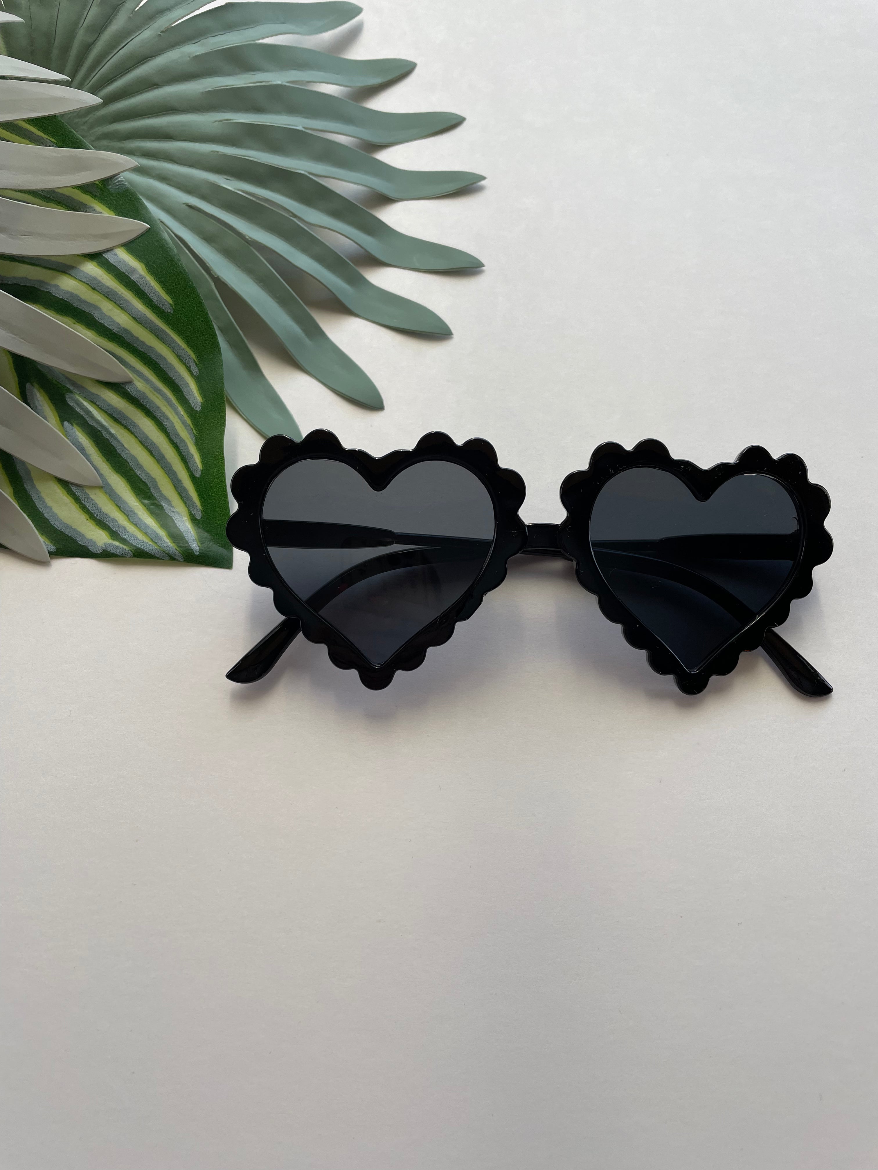 Heart Sunglasses - Black