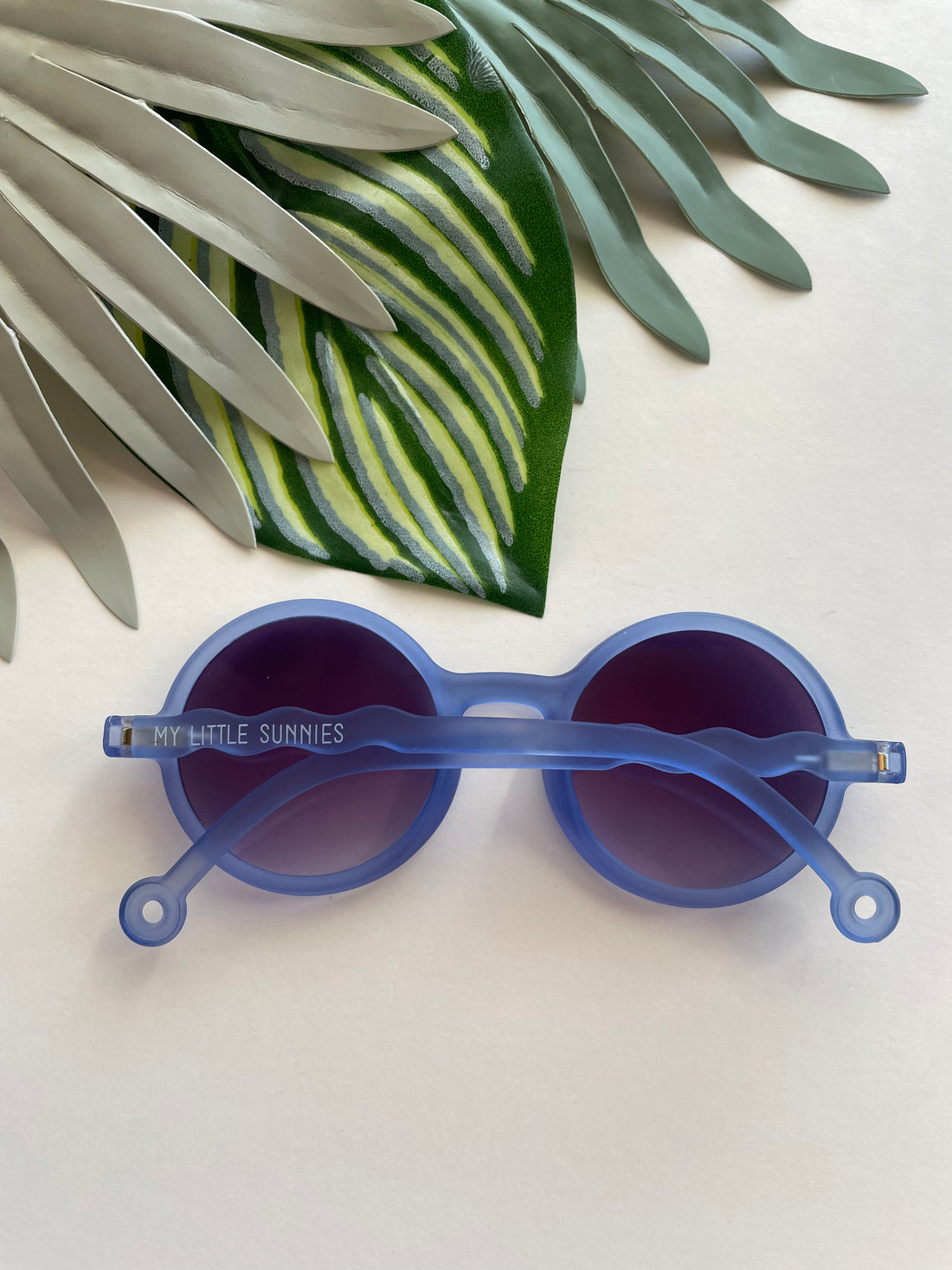 Round Vintage Sunglasses - Sea Blue