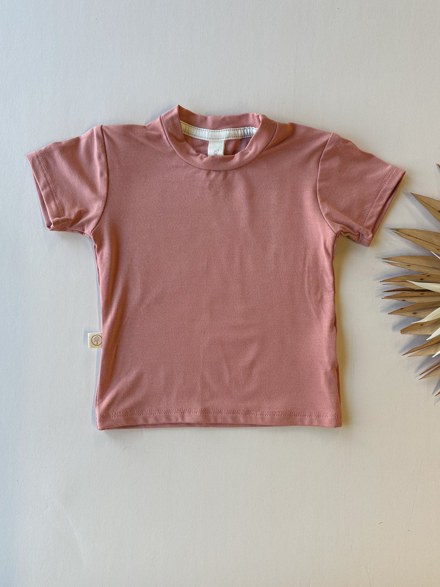 Short Sleeve Essential Tee | Salmon | Luxury Bamboo