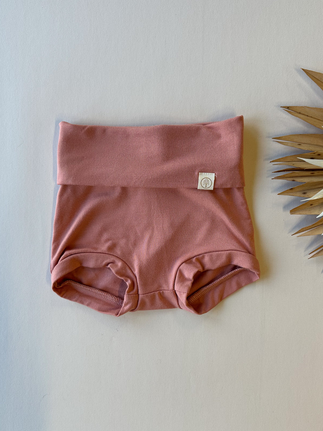 12/24m, 2/3t | Fold Over Bloomers | Salmon | Luxury Bamboo