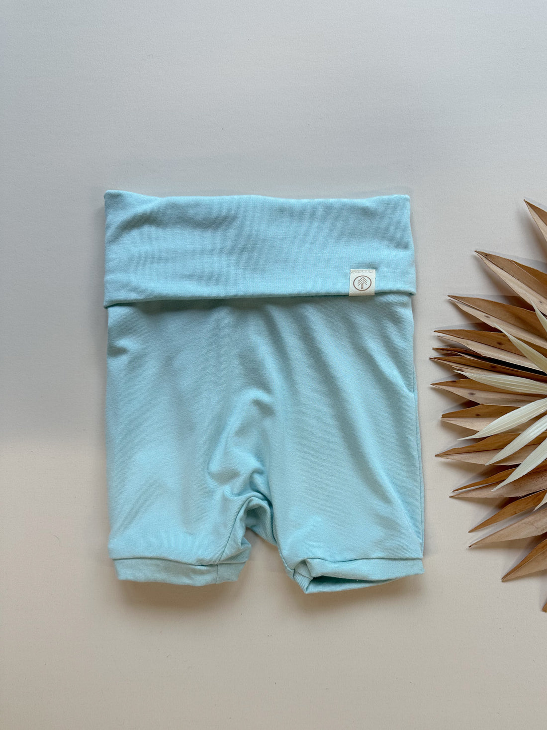 Fold Over Shorties | Caribbean Blue | Luxury Bamboo