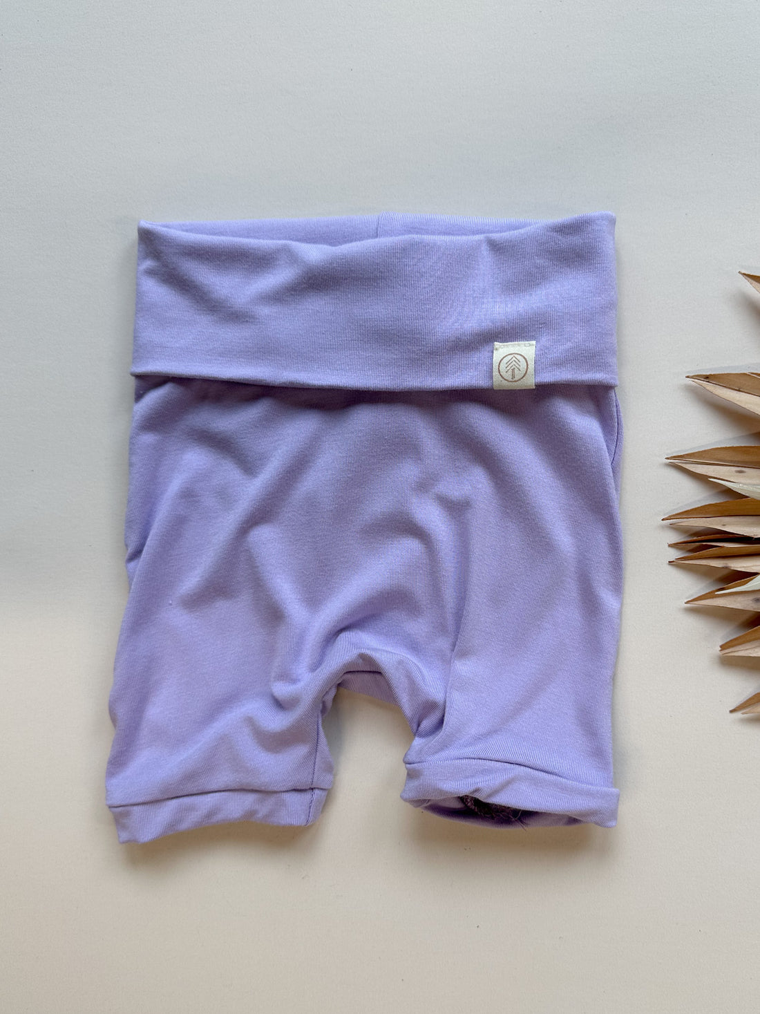 Fold Over Shorties | Lilac | Luxury Bamboo