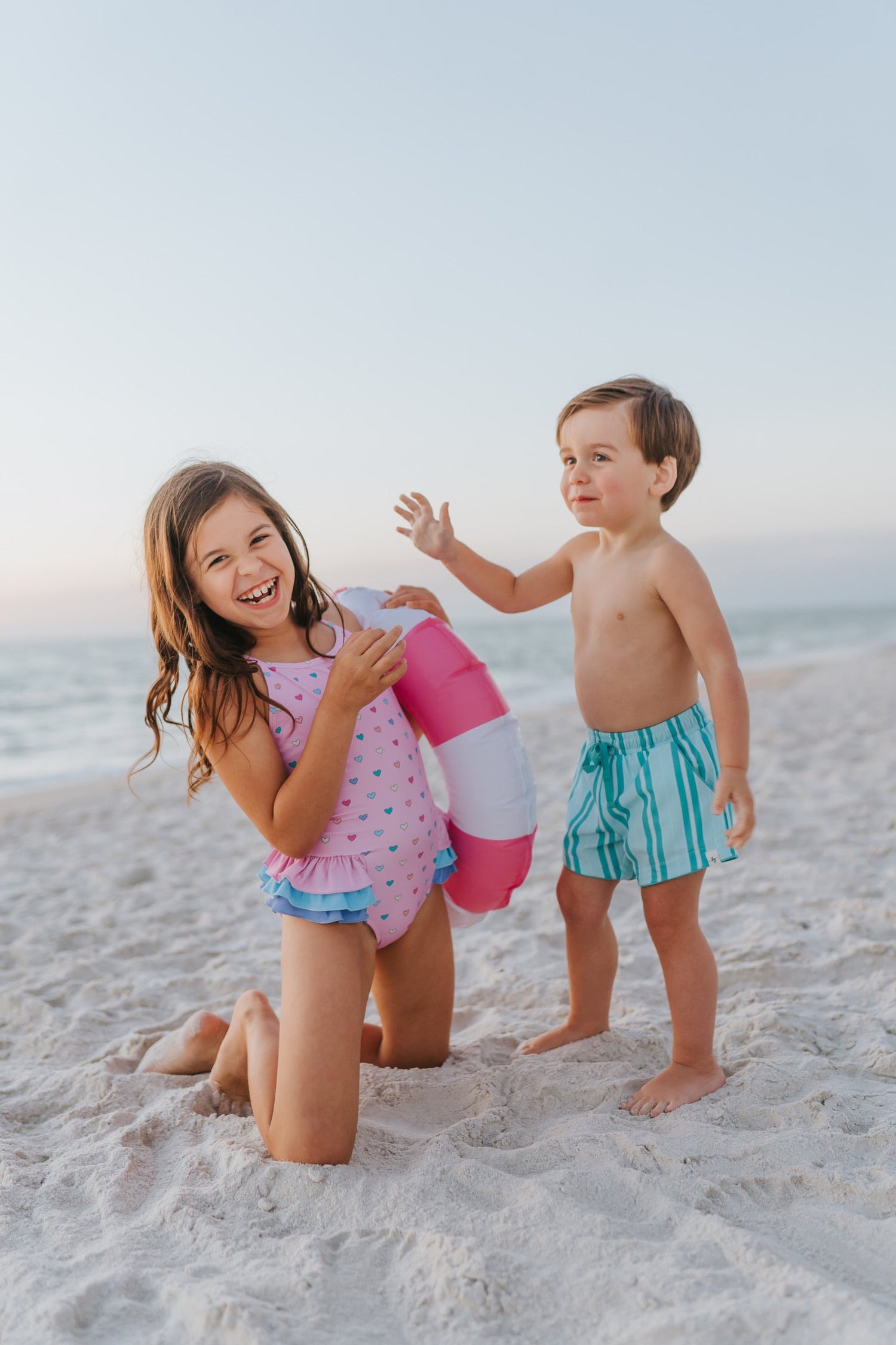Candyland Stripe Swim Shorts