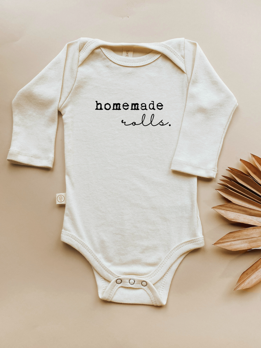 Homemade Rolls - Long Sleeve Organic Cotton Bodysuit