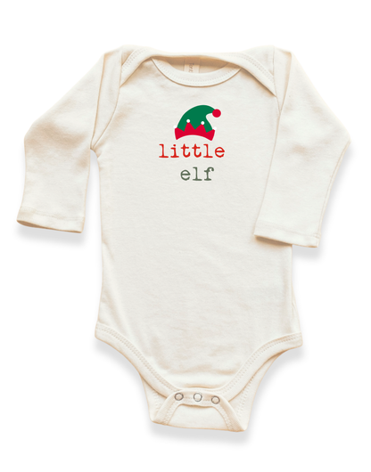 Little Elf Organic Bodysuit Long Sleeve