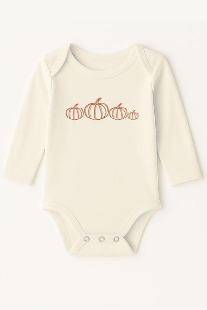 Pumpkin Patch Rust Organic Cotton Baby Bodysuit Long Sleeve