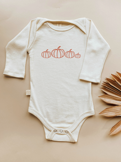 Pumpkin Patch Rust Organic Cotton Baby Bodysuit Long Sleeve