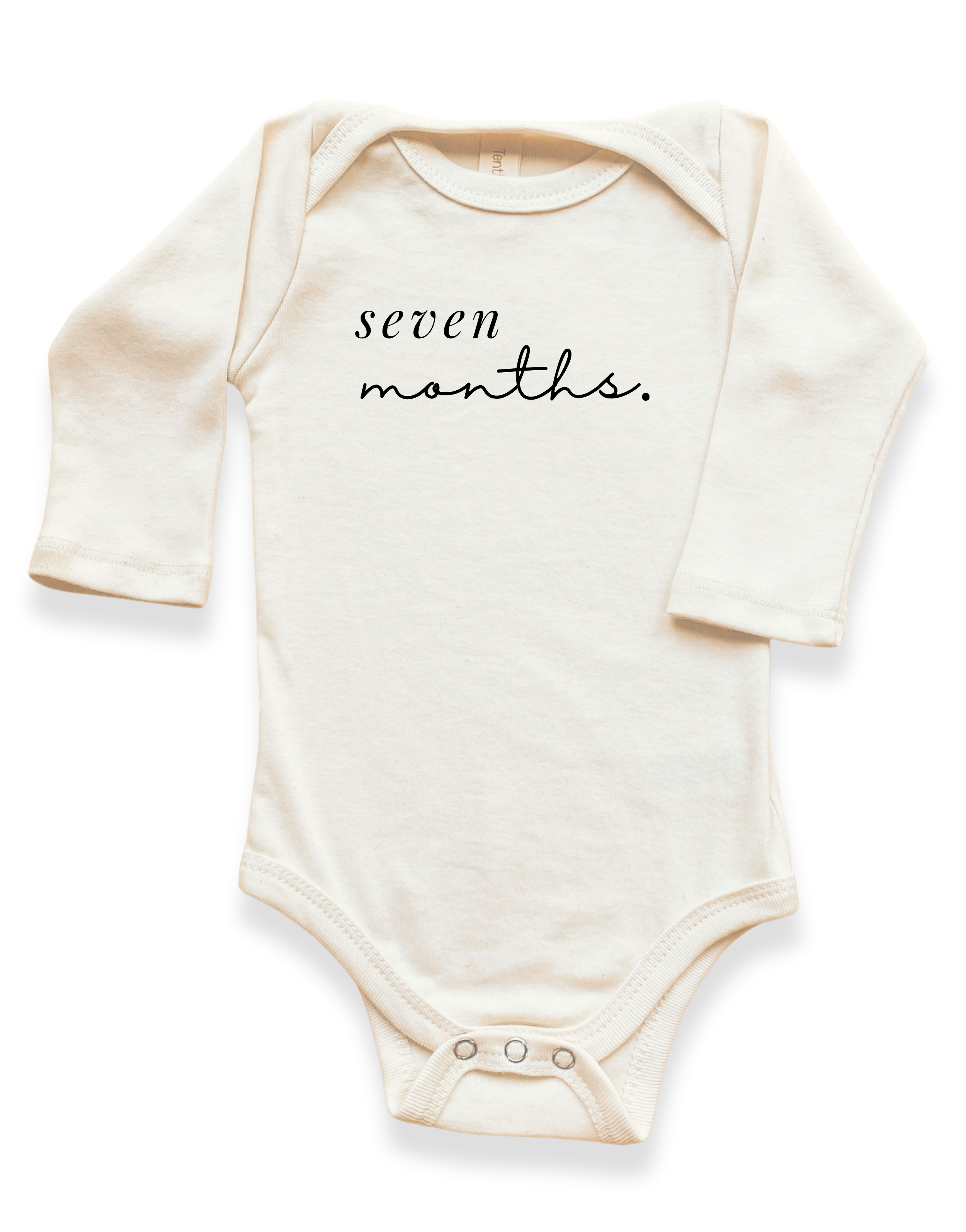 Monthly Milestones Organic Baby Bodysuit Long Sleeve