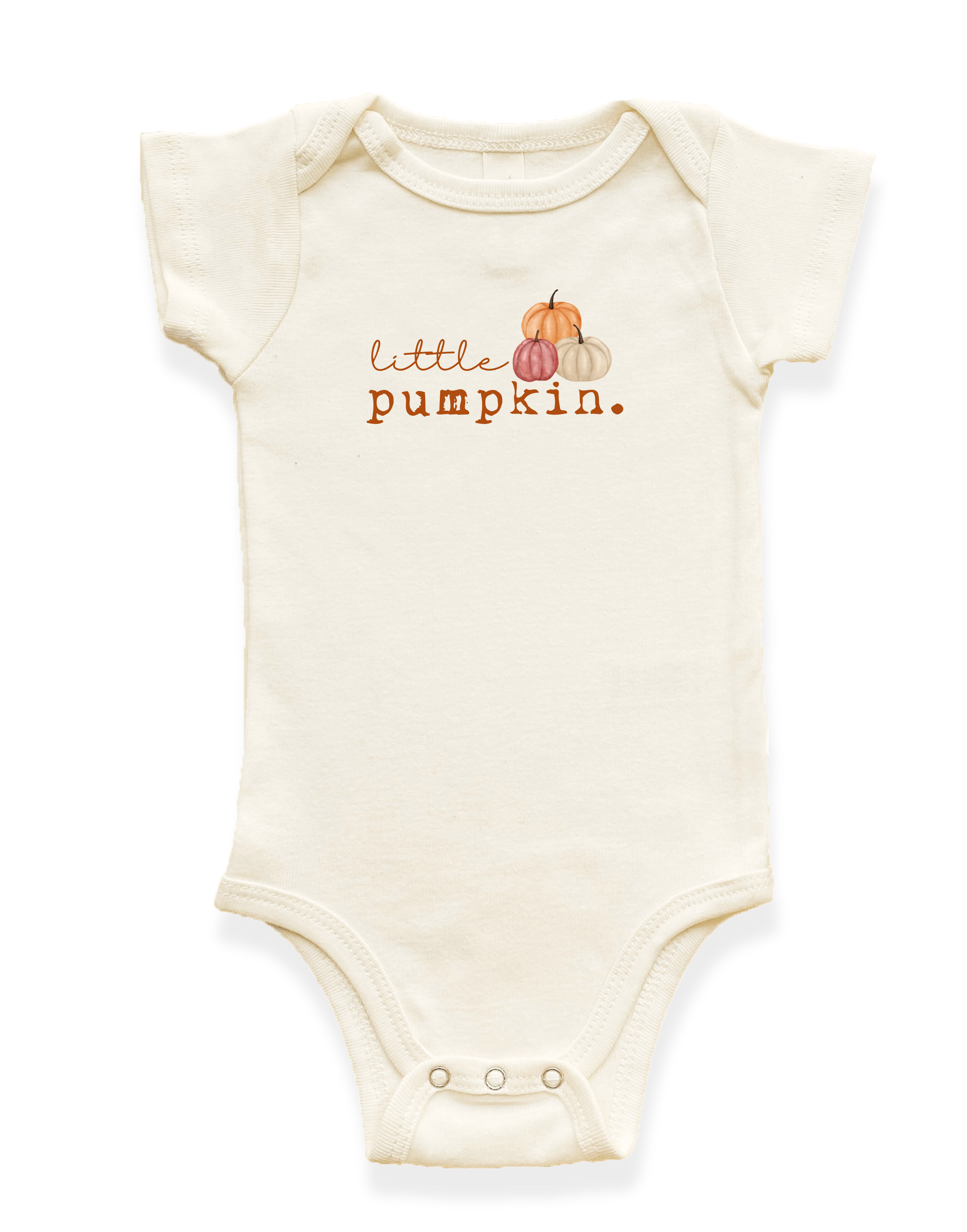 Little Pumpkin Stack Organic Baby Bodysuit
