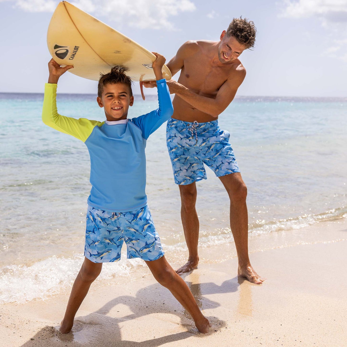 Mens Jawsome Waves Swim Short
