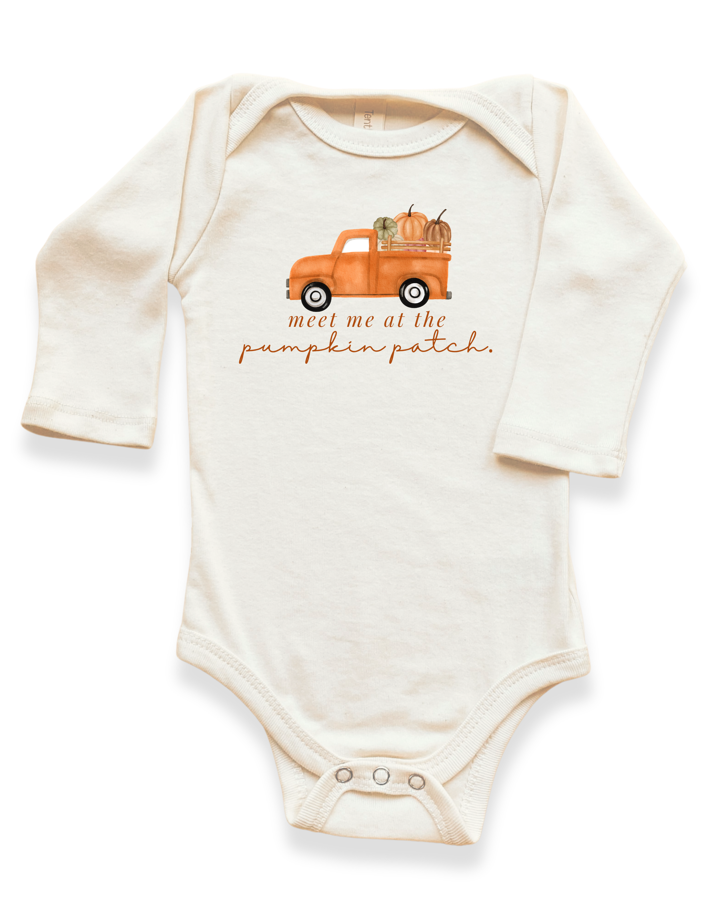 Meet Me At The Pumpkin Patch Organic Bodysuit Long Sleeve