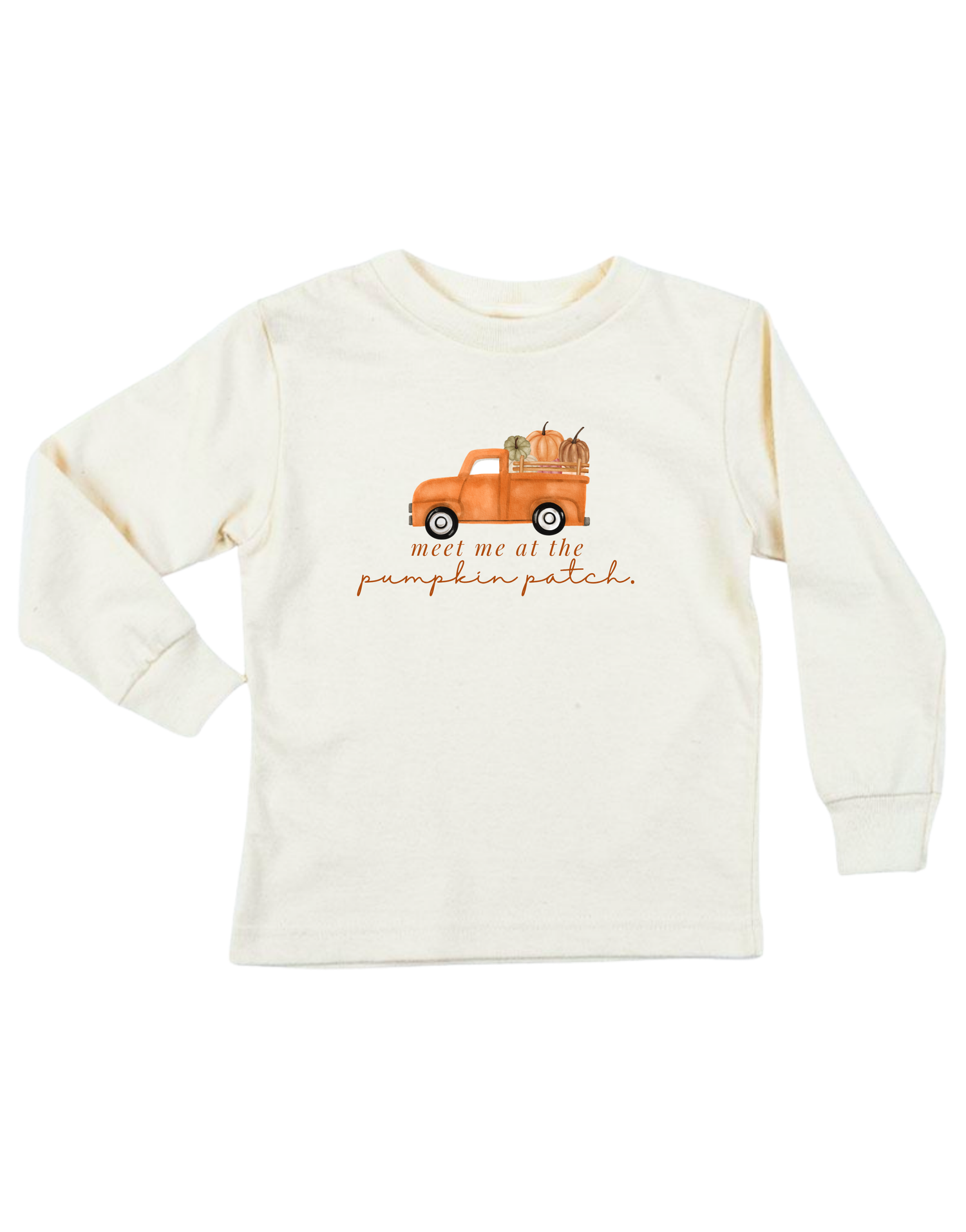 Meet Me At The Pumpkin Patch Organic Kids T-Shirt Long Sleeve