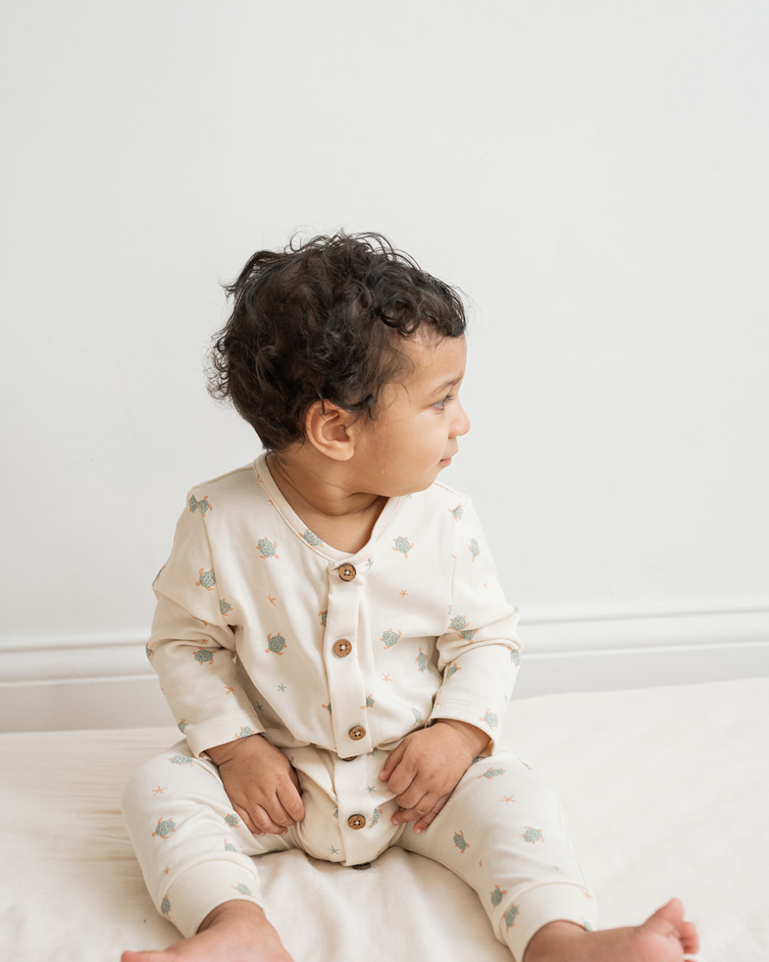 Quinn Magnetic Playsuit in Turtles