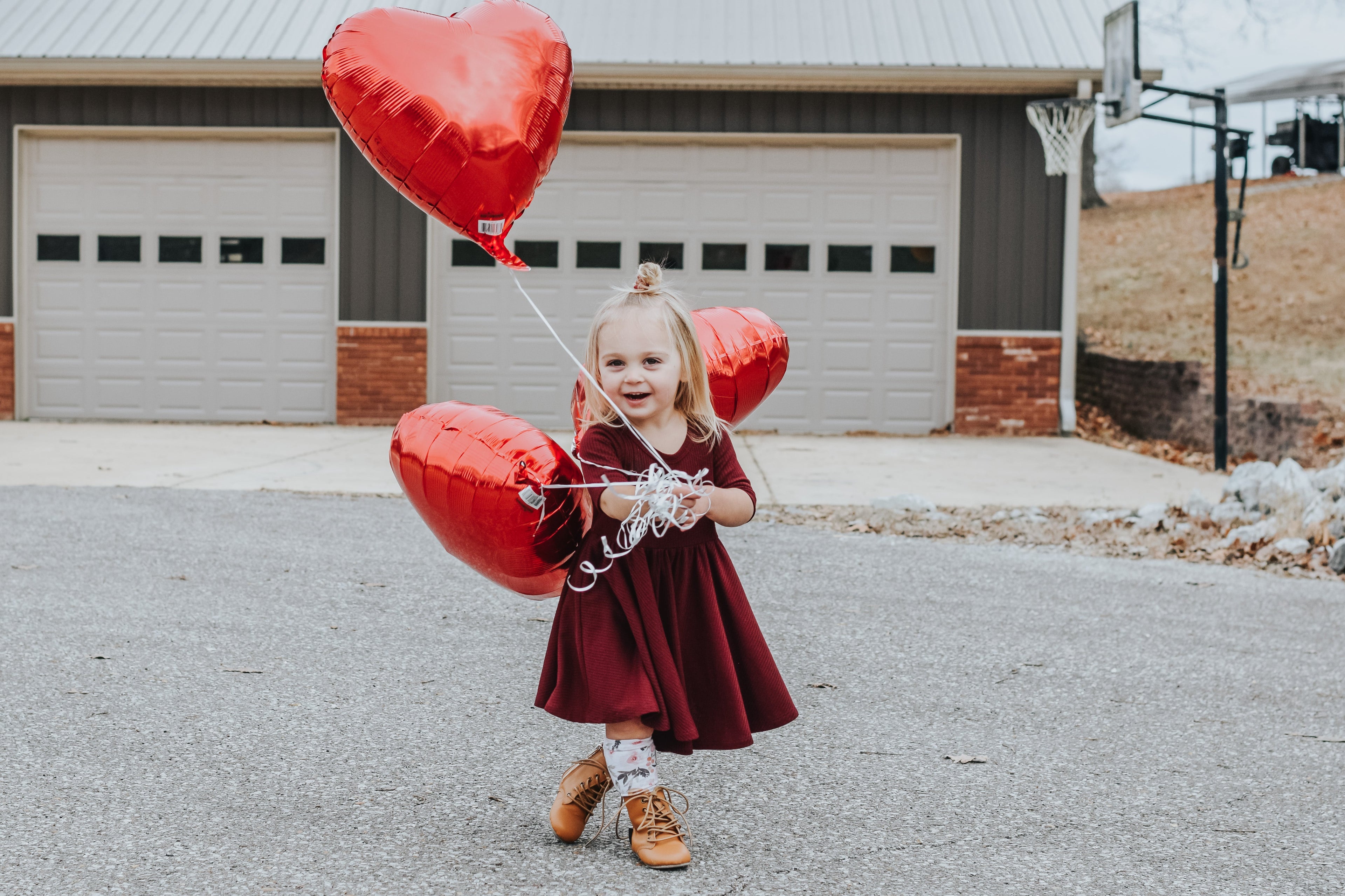 MID SLEEVE TWIRL DRESS- Black Cherry Ribbed