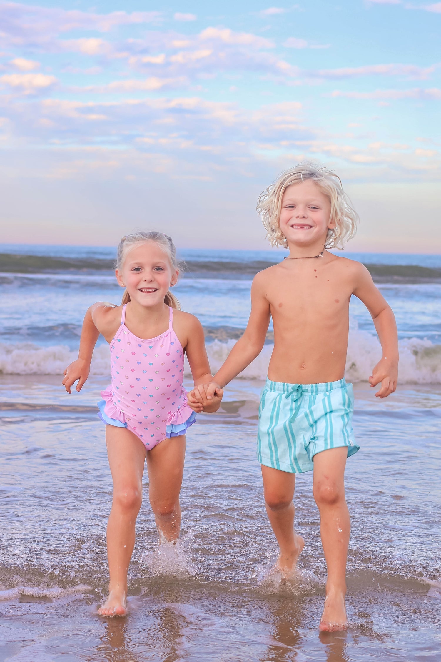 Candyland Stripe Swim Shorts