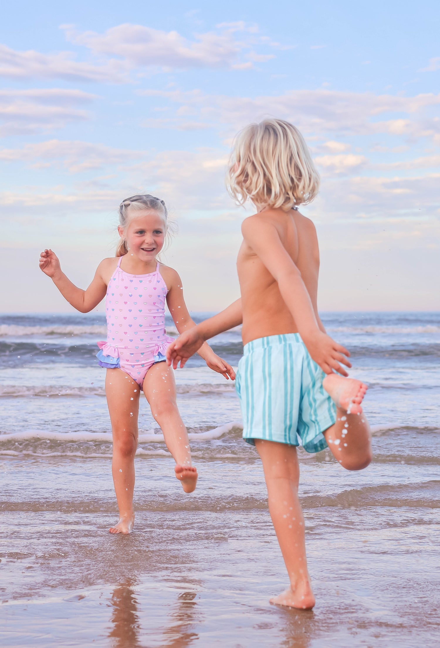 Candyland Stripe Swim Shorts