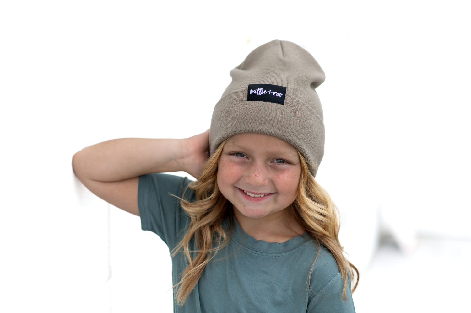 BAMBOO CUFF BEANIE- Mushroom