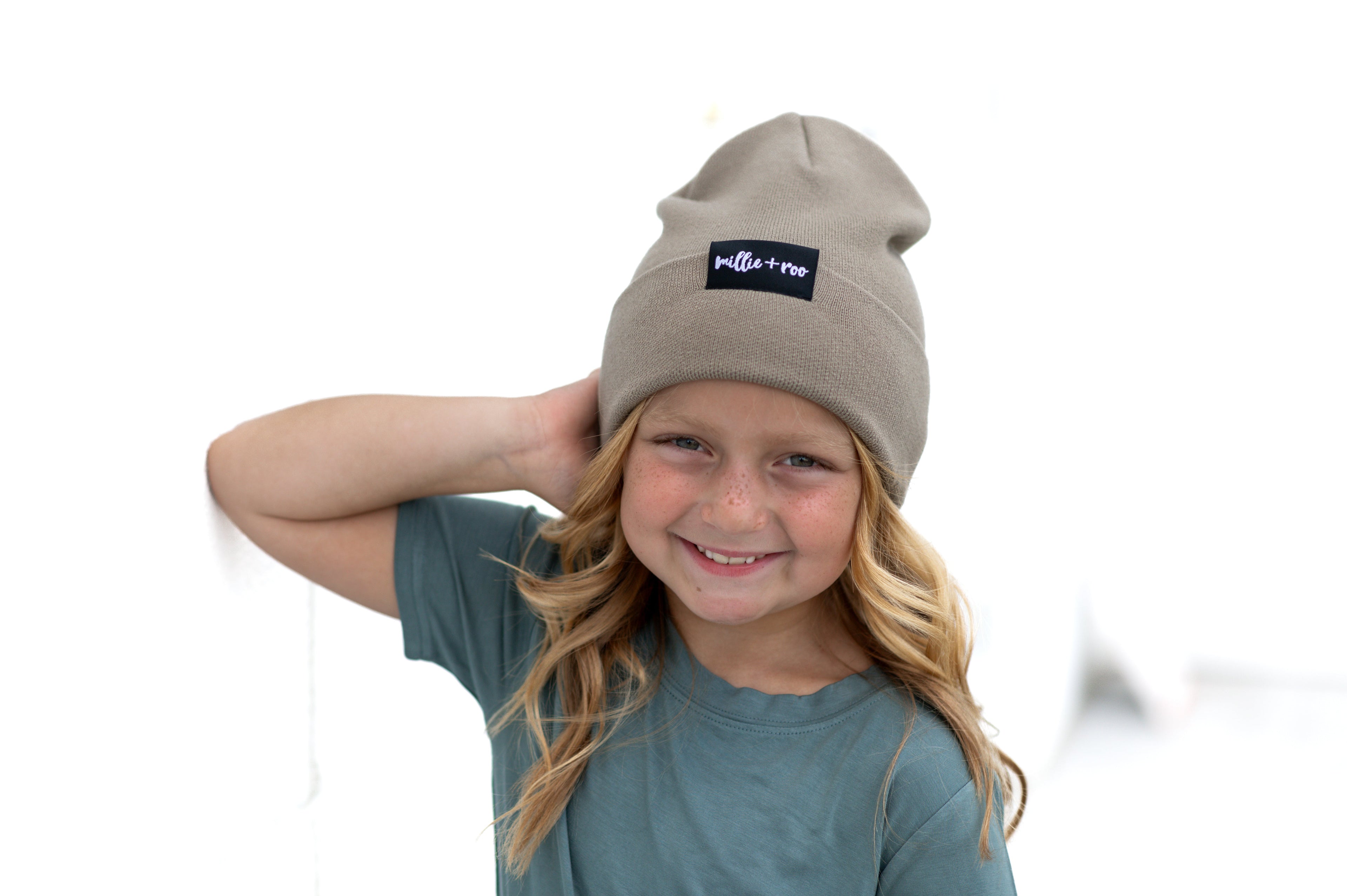 BAMBOO CUFF BEANIE- Mushroom