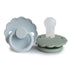 FRIGG Daisy Silicone Pacifier 2 - Pack - Tenth & Pine - FRIGG PACIFIERS - 0 - 6 months - Powder Blue/Sage