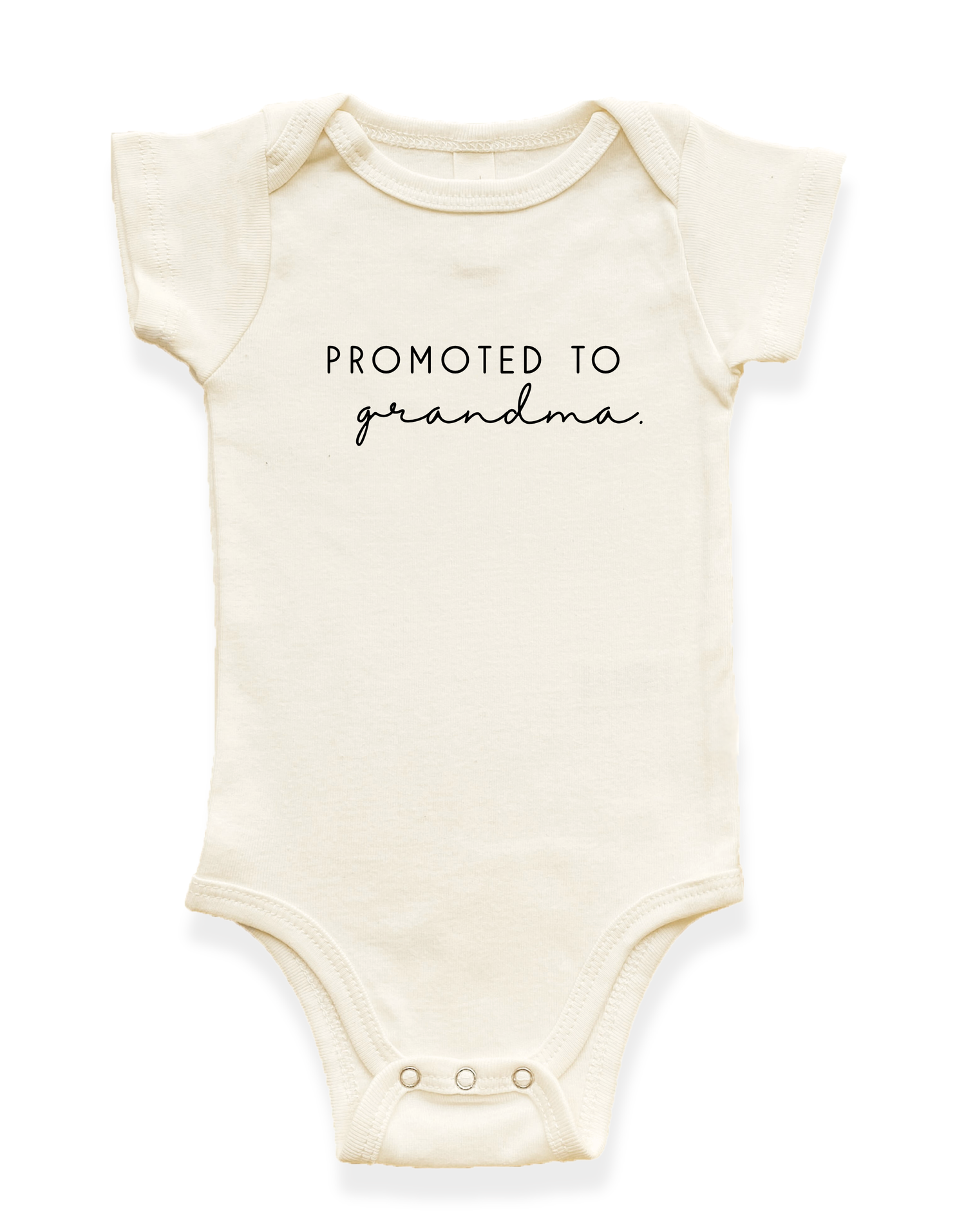 Promoted to Grandma Organic Baby Bodysuit
