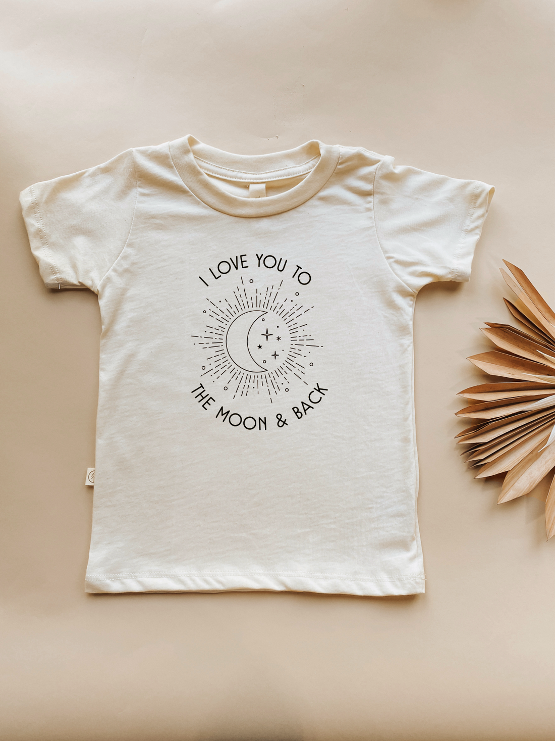 Toddler Crew Neck Tee | To The Moon &amp; Back | Organic Cotton