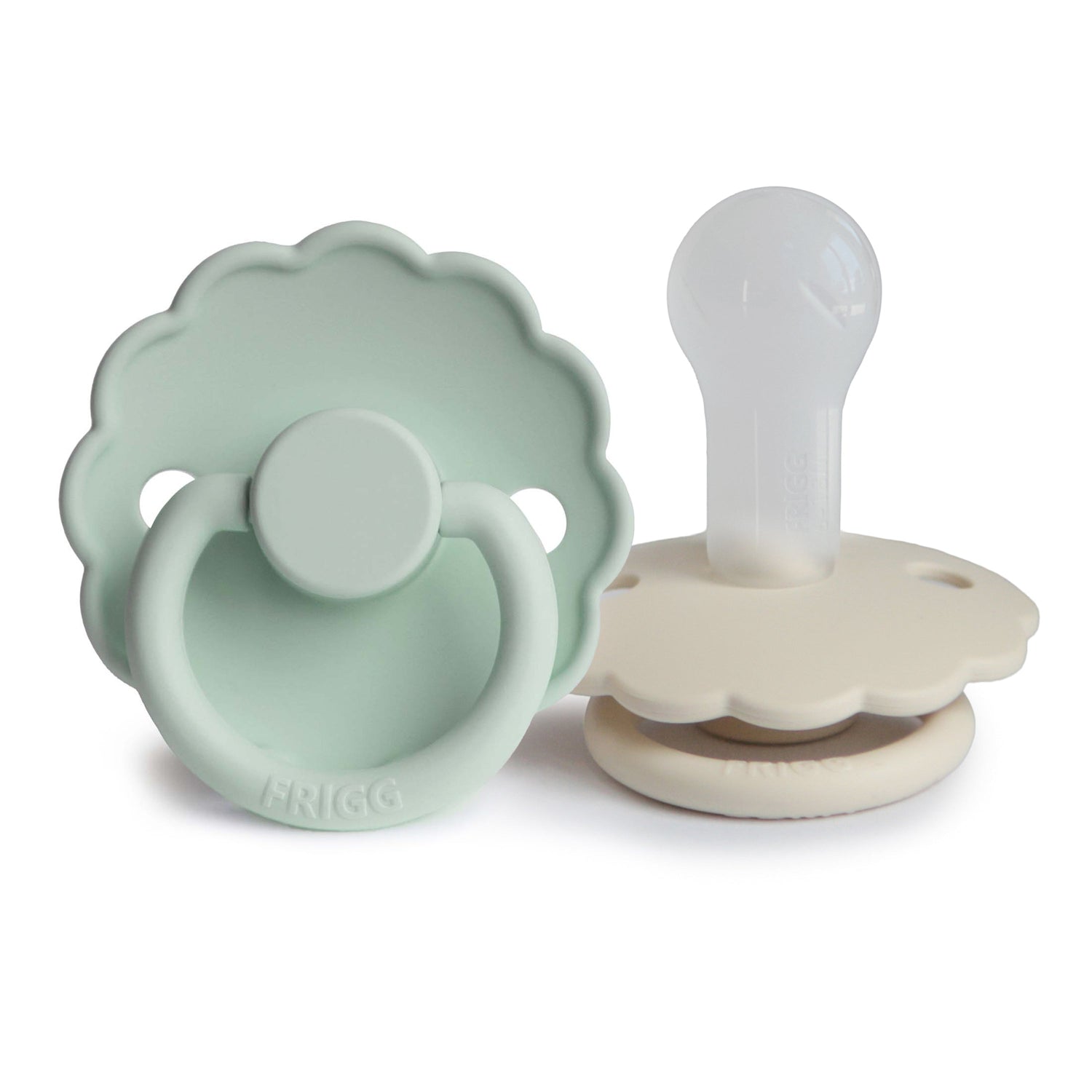 FRIGG Daisy Silicone Pacifier 2 - Pack - Tenth &amp; Pine - FRIGG PACIFIERS - 6 - 18 months - Seafoam/Cream