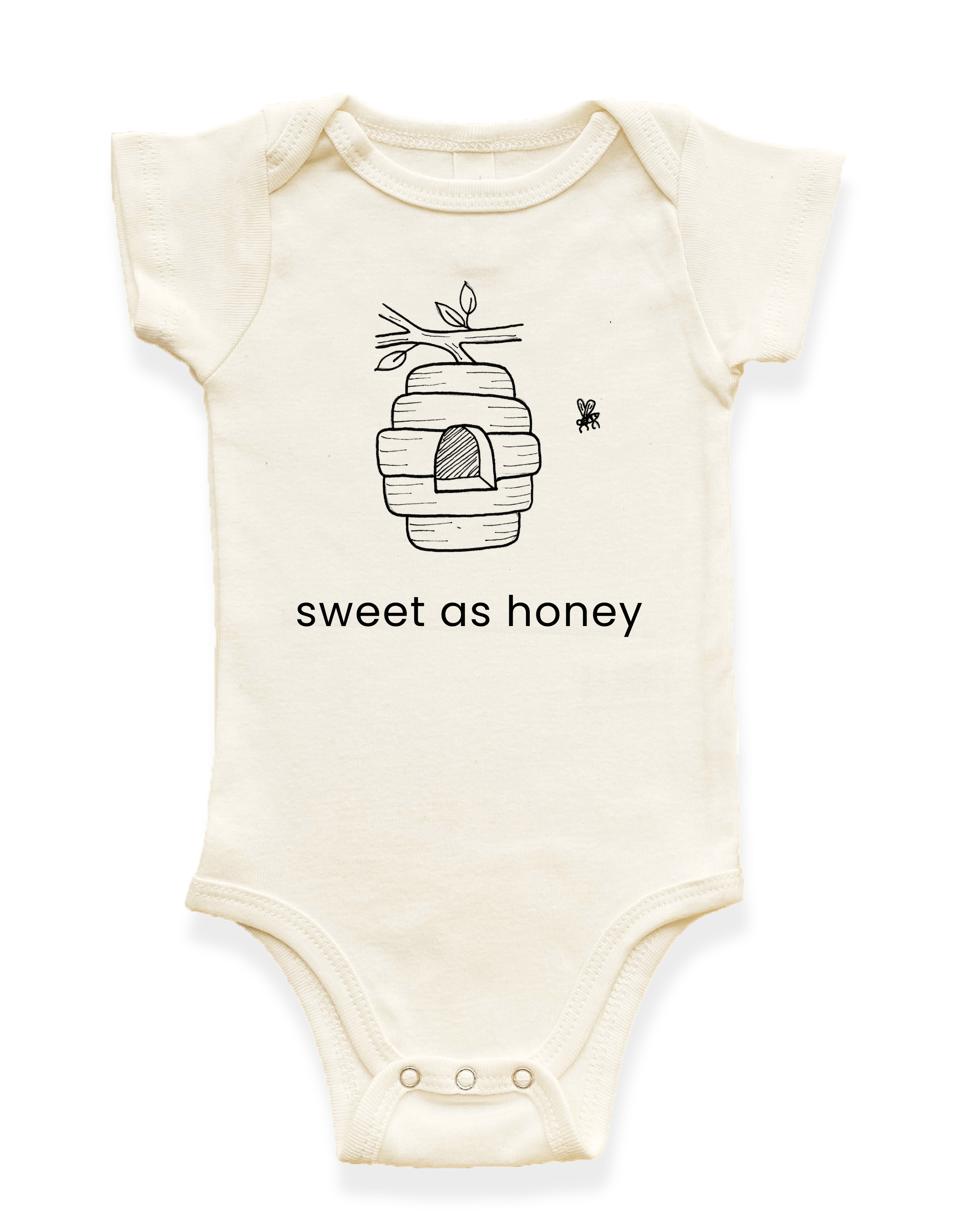 Sweet as Honey Organic Baby Bodysuit