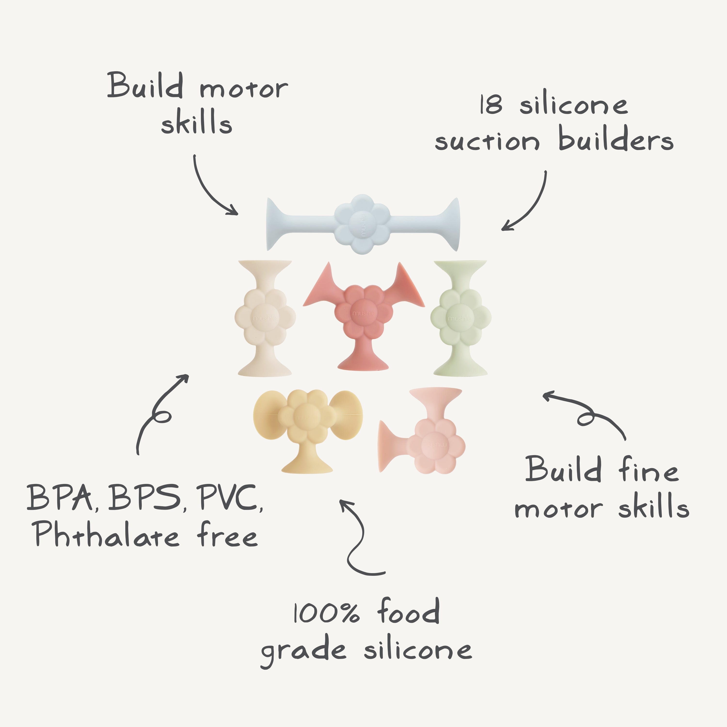 Daisy Silicone Suction Builders
