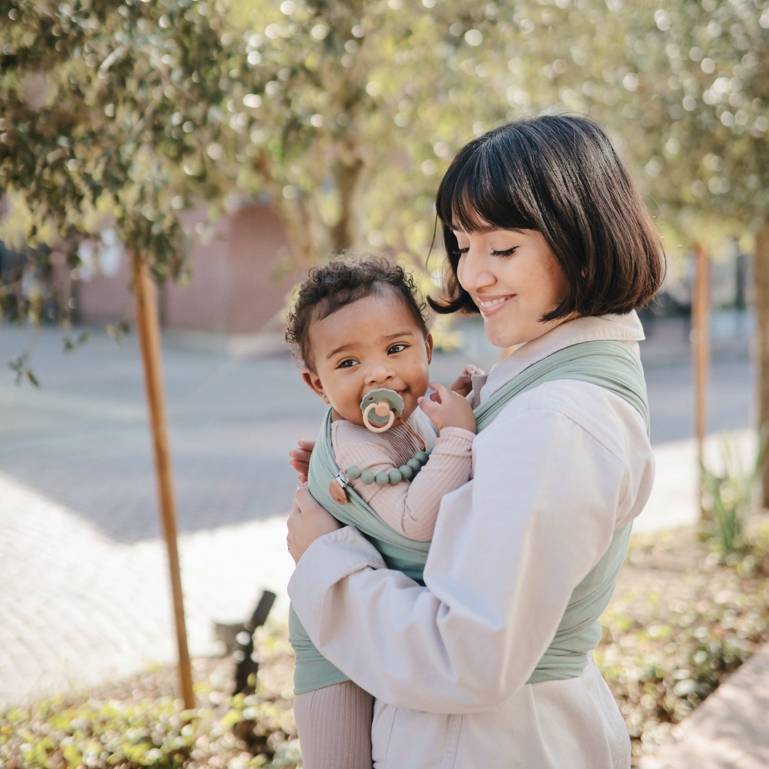 FRIGG Daisy Natural Rubber Pacifier 2 - Pack - Tenth &amp; Pine - FRIGG PACIFIERS - 6 - 18 months - Pink Cream/Poppy