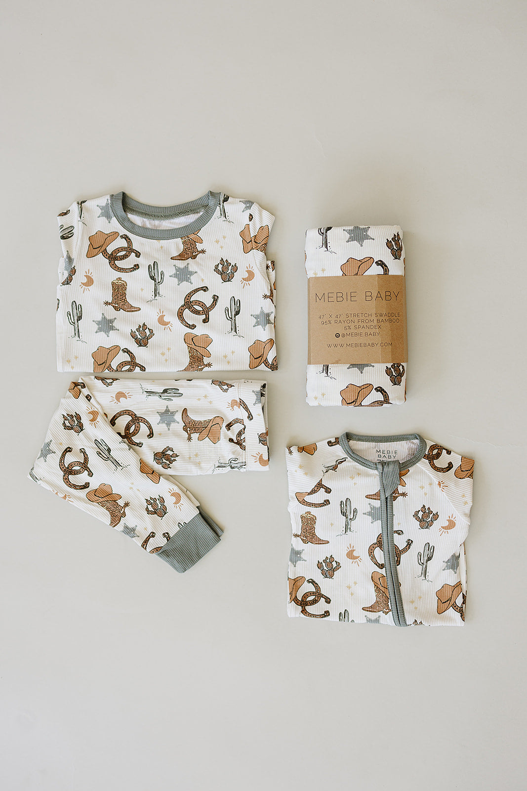 Outlaw Cowboy Ribbed Bamboo Cozy Set