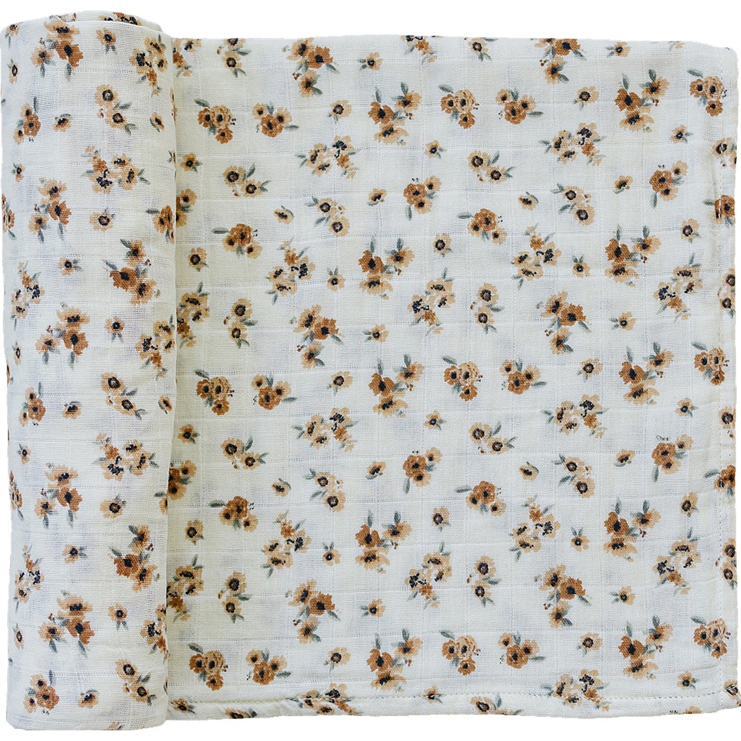 Autumn Bloom Muslin Swaddle Blanket - Tenth &amp; Pine - 