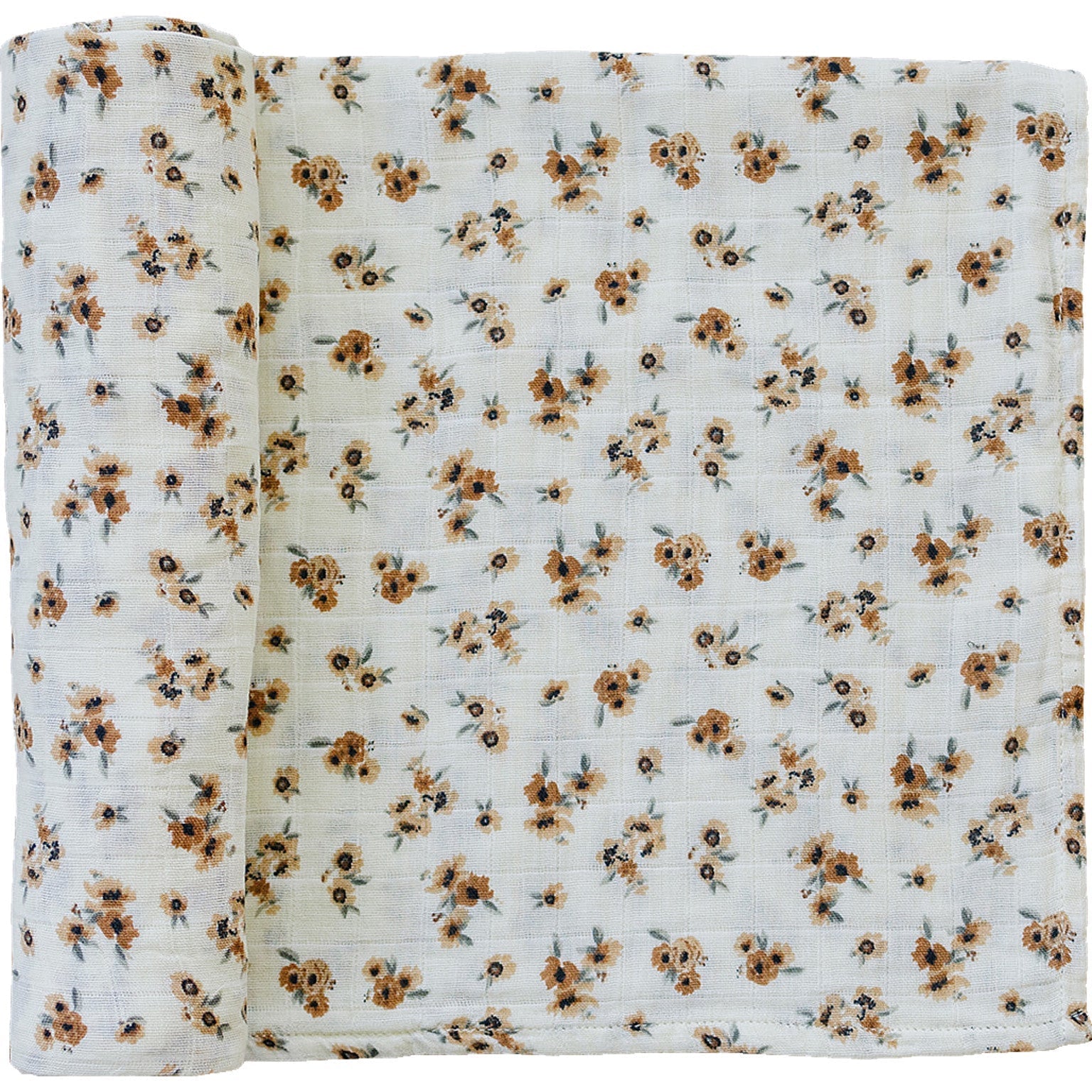 Autumn Bloom Muslin Swaddle Blanket - Tenth &amp; Pine - 