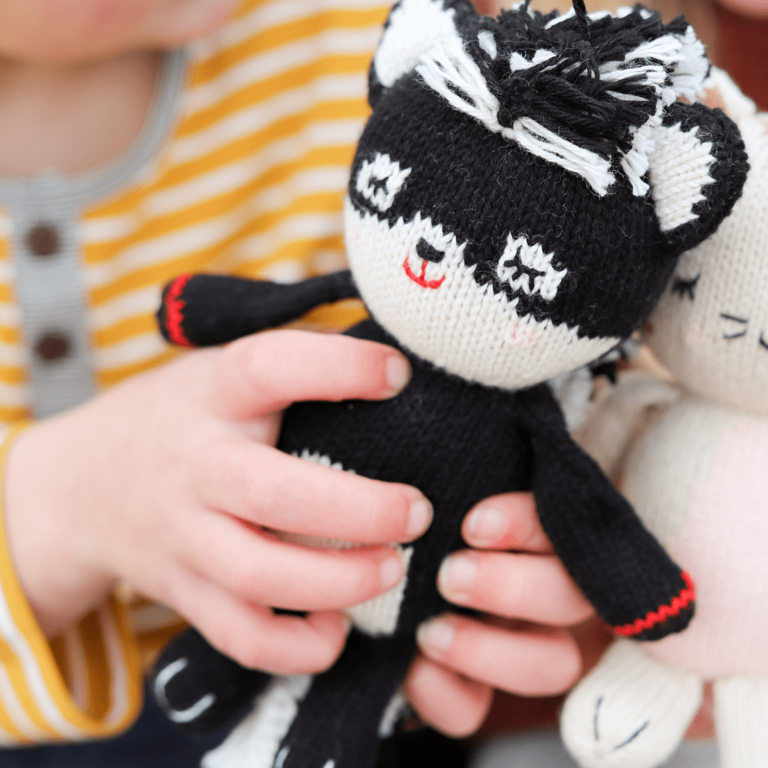 Baby Skunk - Tenth &amp; Pine - Baby Knit Doll - 